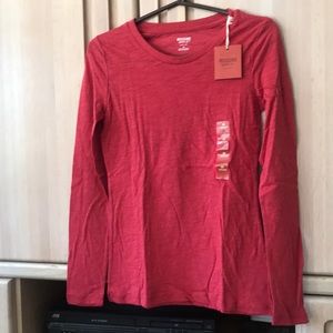 Long sleeve red shirt